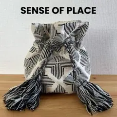 SENSE OF PLACE 巾着 バッグ モノトーン センスオブプレイスのサムネイル