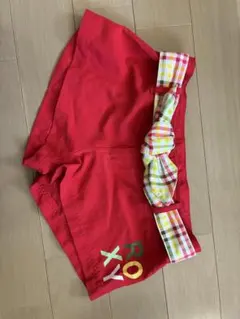 ROXY サーフパンツ　レッド チェック柄