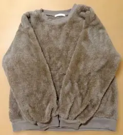 新品しまむら　ボアフリースプルオーバー　モカ　L