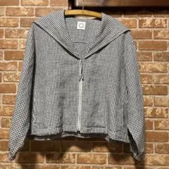 wood様専用です！美品 オーシバル セーラーカラーリネンジャケットのサムネイル