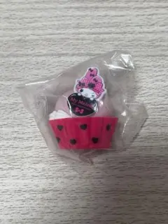 マイメロディ　クロミ　ピンクブラックパーティーマスコット　カップケーキ（ピンク）