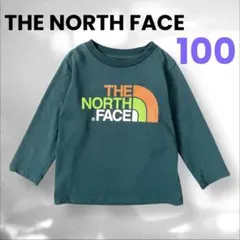 【キッズ】THE NORTH FACE 長袖カットソー ダークグリーン 3歳