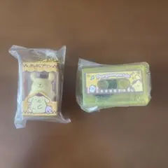 ポムポムプリン カプセルトイ キーホルダー付き２個セット