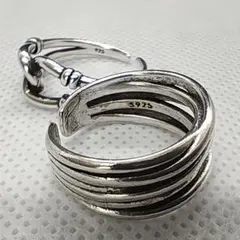 シルバーリング925 メキシカンジュエリー インディアン ヴィンテージ　お出かけ