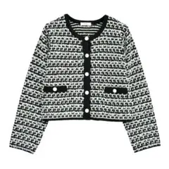 earth music&ecology ニットツイードジャケット