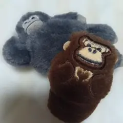 AMUSE ゴリラ ぬいぐるみ ブラウン グレー
