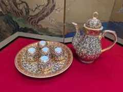 極美品】タイ最高級工芸品 ベンジャロン焼き 蓋付きボウル どんぶり