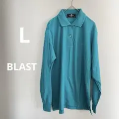 BLAST アクアブルー ポロシャツ Lサイズ