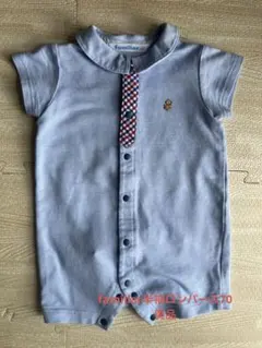 【美品】familiar半袖ロンパース70
