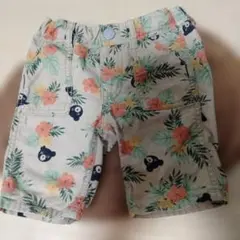 DOUBLE.B アロハ柄ハーフパンツ 90cm