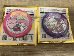 ちいかわ スーパーマーケット サンリオ カニ モモンガ クロミ マイメロ缶バッジ