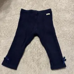 ミキハウス ネイビー パンツ リボン付き♡80