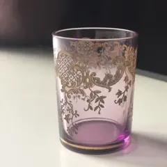 オールドサンルイ・金彩・唐草模様デザートカップ2個セット オールドサンルイ・金彩・唐草模様デザートカップ2個セット