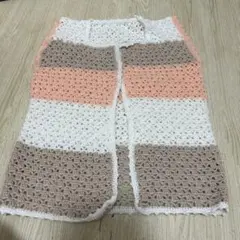【ハンドメイド】　毛糸　ベスト⑦