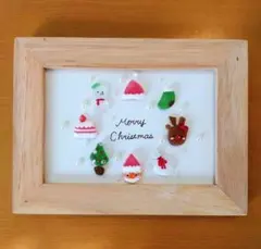 シーグラスアート　メリークリスマス　リース　クリスマスパーティー　クリスマス