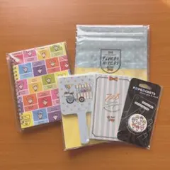 なにわのにわ　リングノート　ジップバッグ　付箋　　ポップソケッツ　ハンドミラー