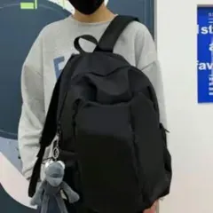 リュックサック 黒 ブラック 男女兼用 スクバ 通勤 通学 レディース パソコンのサムネイル