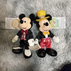 ミッキーぬいぐるみバッジ 2個セット【新品未使用】