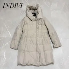 INDIVI インディヴィ　たっぷり　ダウン　フード　ジャケット　コート