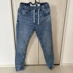 Bershka デニムジョガーパンツ ケミカルウォッシュ XSのサムネイル