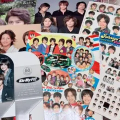Kis-My-Ft2 ピンナップ、厚紙、シール セット