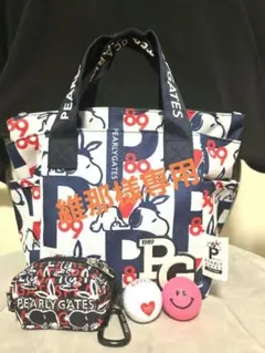 お値下げ中》PEARLY GATES スヌーピー カートバッグ ボールポーチ
