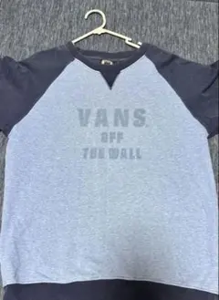 90s スウェットOLD VANZ ラグランスウェット 前V us古着