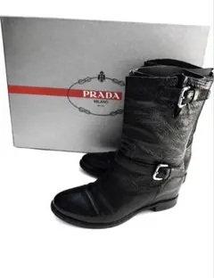 2026年最新】PRADA カラー：ブラック系 レディース エンジニアブーツの
