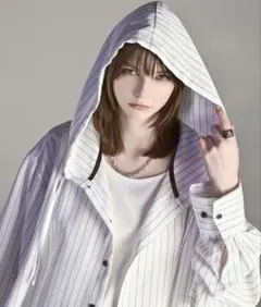 アドラー over size shirt parker ストライプホワイト XS