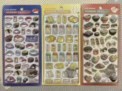正規品　ボンボンドロップシール　和柄　日本食　お寿司　たまごサンド　3枚セット