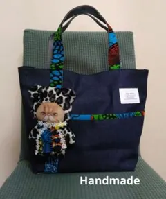 コヤンイサムチョンのファブリック✕デニム トートバッグ