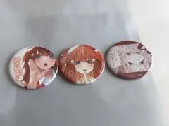 中野五月　等分の花嫁 缶バッチ　Anisugar フルーツドーナツ