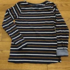 ボーダー　長袖トップス　M