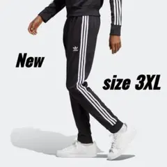 新品 3XL adidas originals トラックパンツ 黒