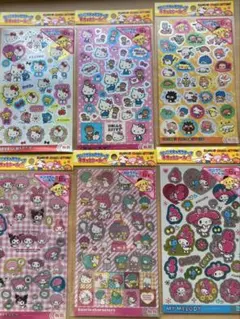 シール　サンリオ　ホログラム　6種類セット