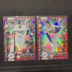 오타니 쇼헤이 야마모토 유노부 Topps Holiday 2장 세트