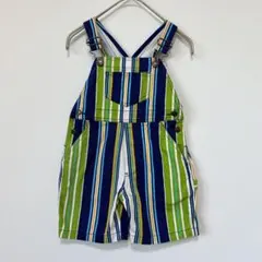 【美品】mothercare サロペット オーバーオール ストライプ 90cm