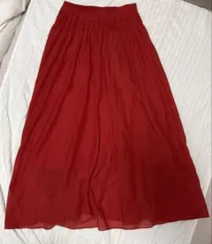 nano universe フレアスカート　赤