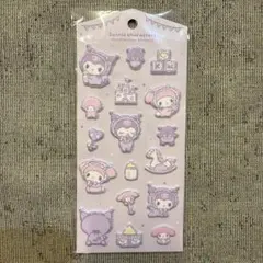 サンリオキャラクターズ　マシュマロステッカー マイメロディ　クロミ