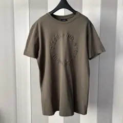 【美品】DIESEL エンボス サークルロゴ Tシャツ カーキ L 定価1.3万
