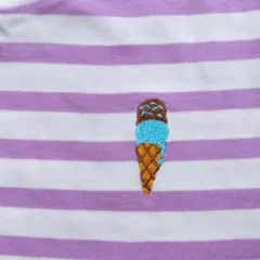 【未使用】Samansa Mos2 Lagom 半袖 Tシャツ 130 アイス