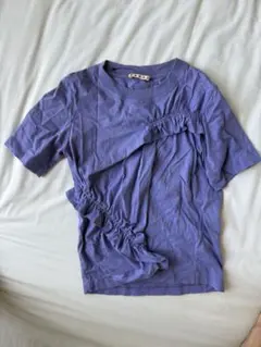 MARNI フリルデザイン Tシャツ パープル 半袖 カットソー