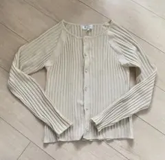 ROPE' PICNIC リブ編みカーディガン 38 ベージュ