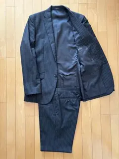 COMME CA ISM コムサイズム スーツ ストライプ Ｌ