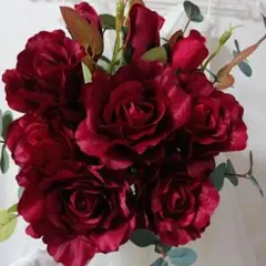 ブライダルブーケ　クラッチブーケ　アーティシャルフラワーブーケ