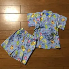 ディズニー 甚平 100cm 綿100 スティッチ　Disney