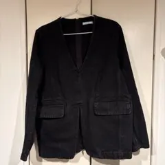 CLANE クラネ　デニム　ノーカラージャケットのサムネイル