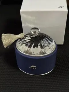 4℃ アクセサリーケース 小物入れ ネイビー