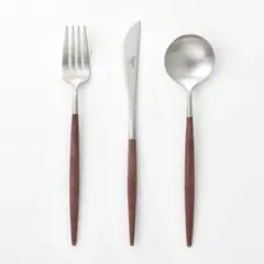 クチポール ゴア ディナー セット シルバー  ブラウン　 2組セット