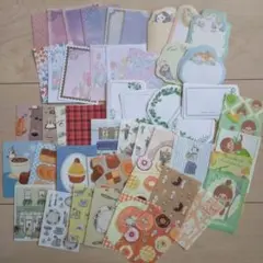 動物と花のデザインステッカーセット62枚あり、おすそ分けです。